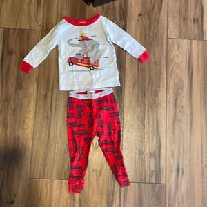 Baby Gap 12-18 months pj fire truck set